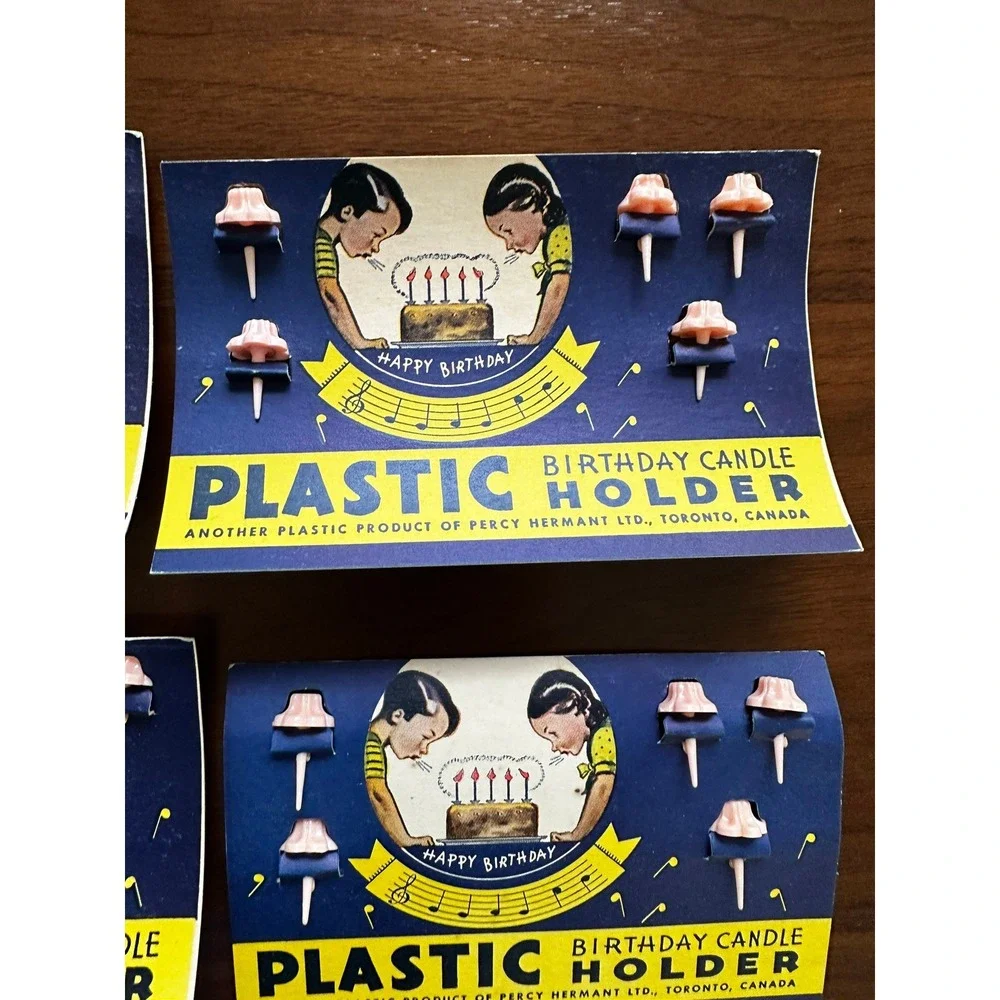NOS cake candle holders